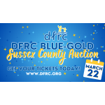 Blue-Gold Sussex Auction Ticket